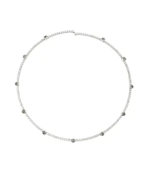 1 Row Crystal Bezel Necklace