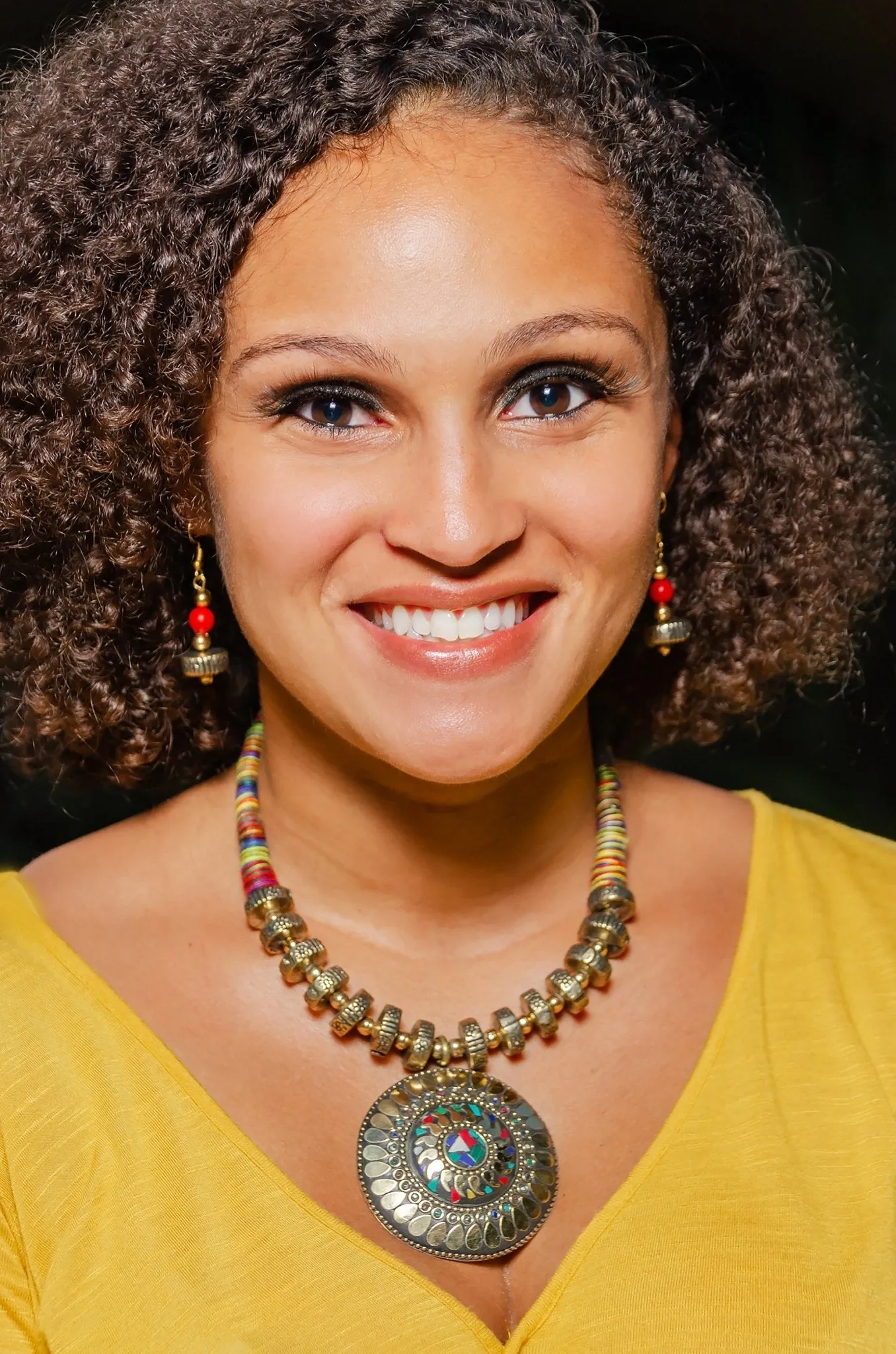 African Threaded necklace