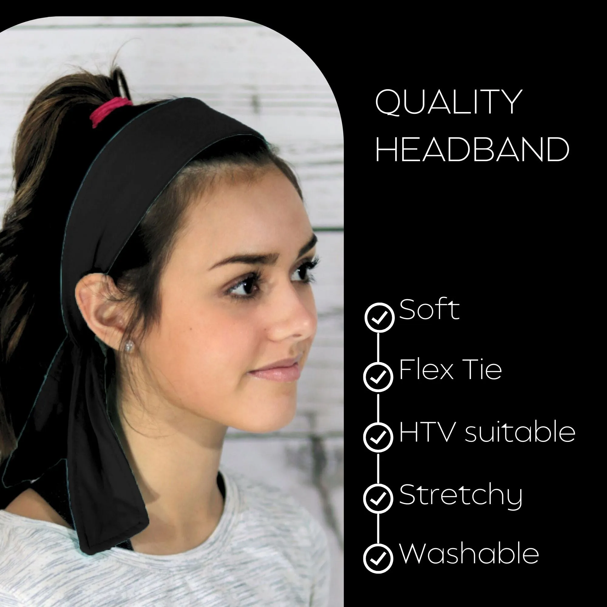 Assorted Tie Headbands - 12 Pack