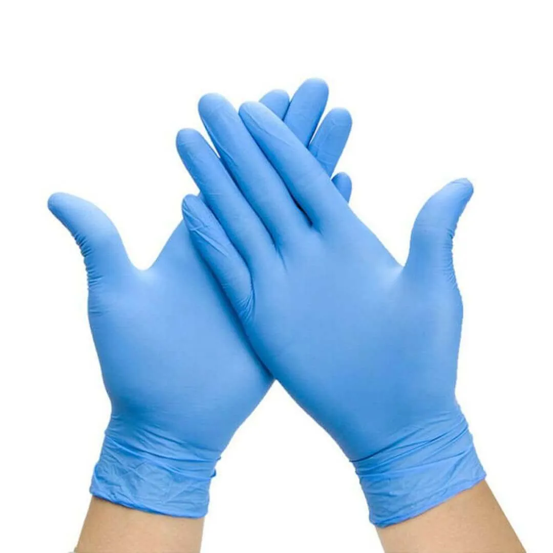 Azoss Disposables Vinyl Gloves Blue - Large