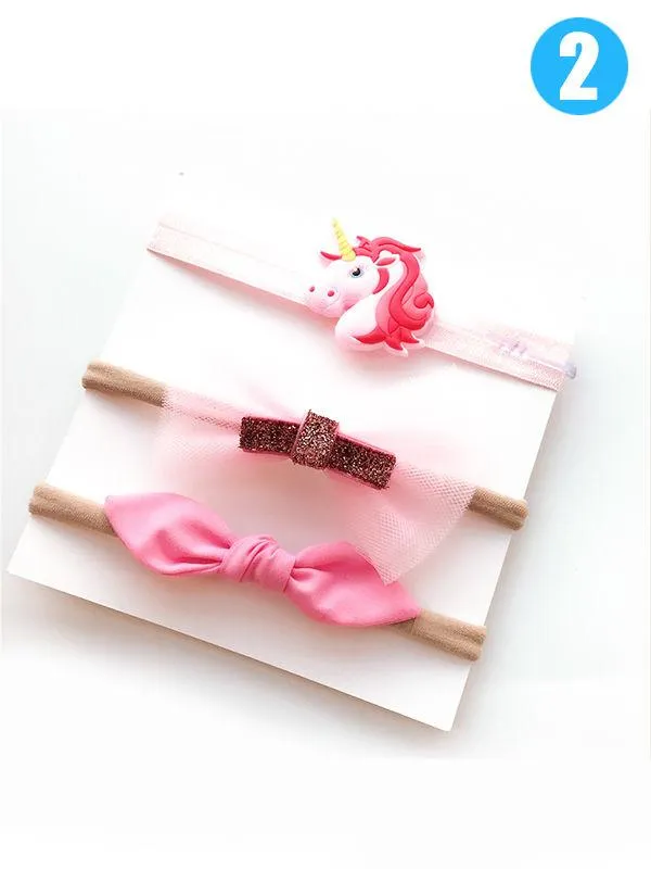 Baby Girls Accessories Headband 3-Piece Hairband Set