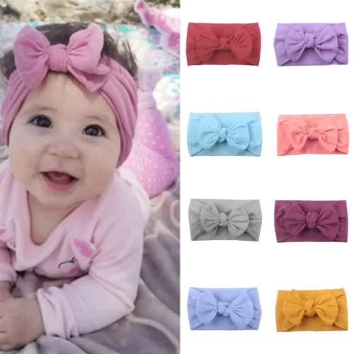 Baby/Kid Girl Solid Bow-knot Headbands