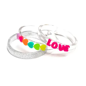 Bangle Set - Neon Heart Mix