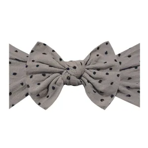 BBB Patterned Shabby Headband in Black/Taupe