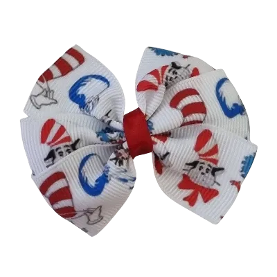 Bella Hair Bow - Dr Seuss's Cat in the Hat