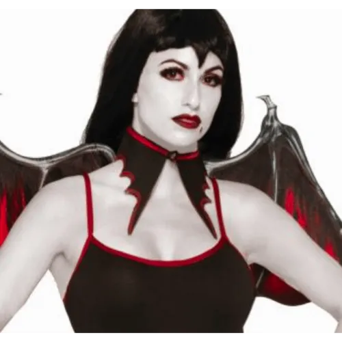 Black & Red Adult Vampiress Collar