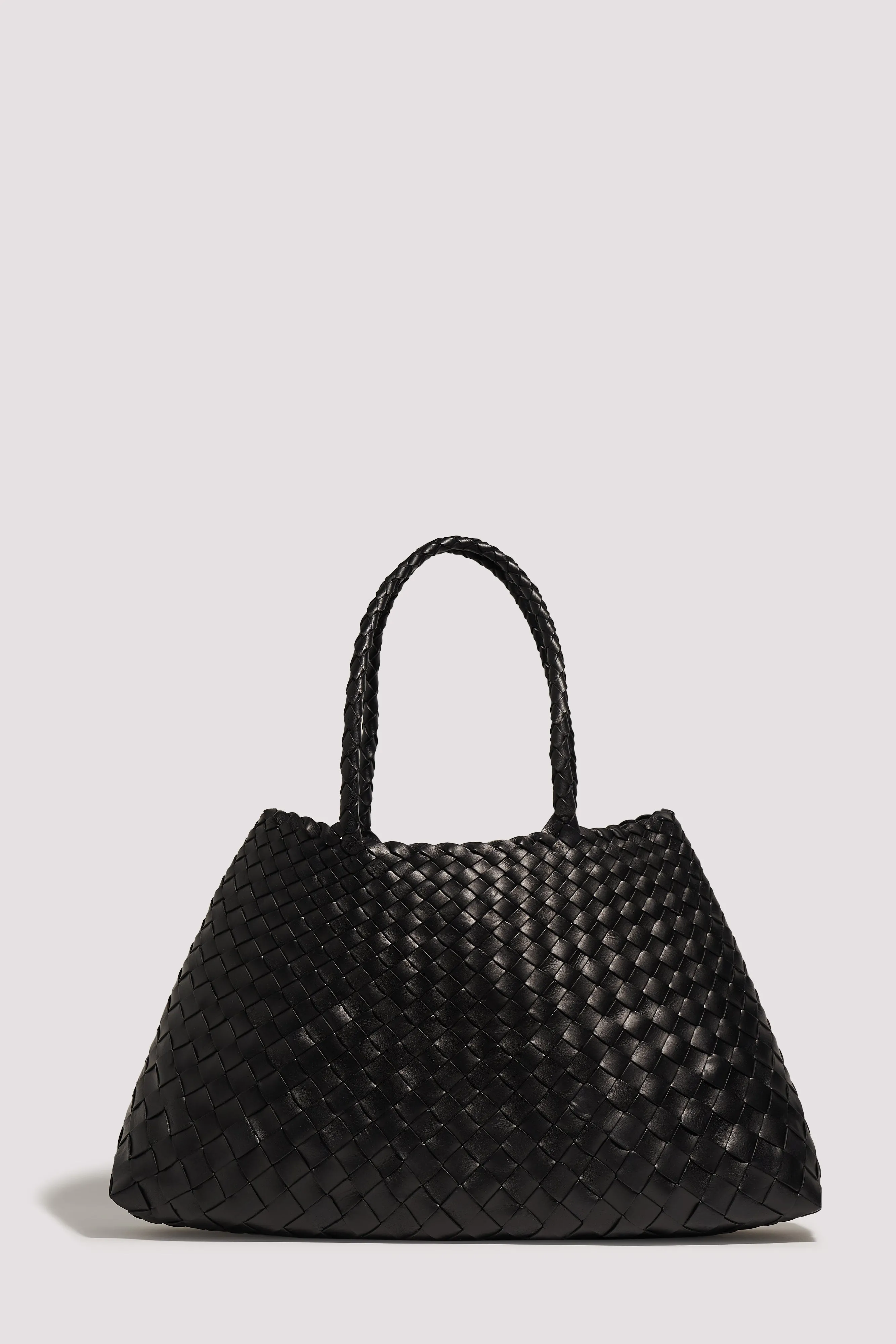 Black Santa Croce Big Leather Tote