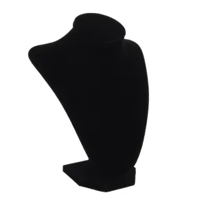 Black Velvet Necklace Pendant Mannequin Neck Stand