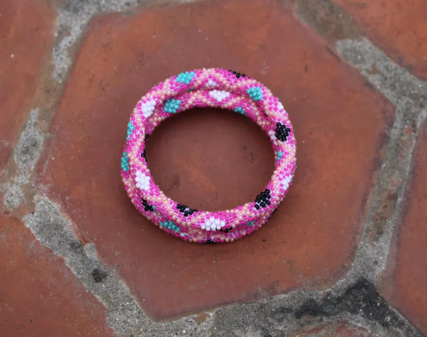 Bright Pink Roll On Bracelet Nepal