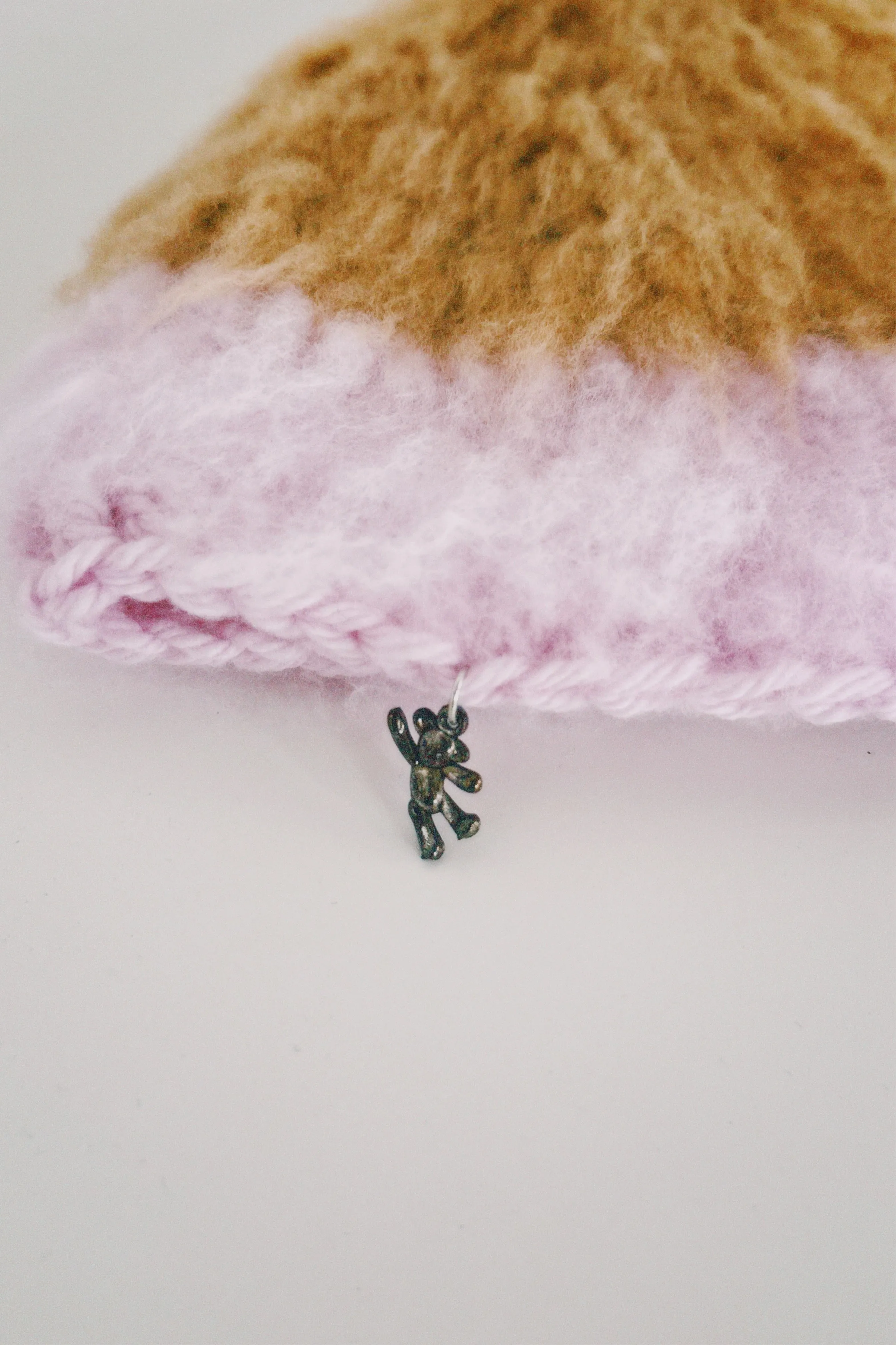 Brown and Pink Hat