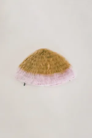 Brown and Pink Hat