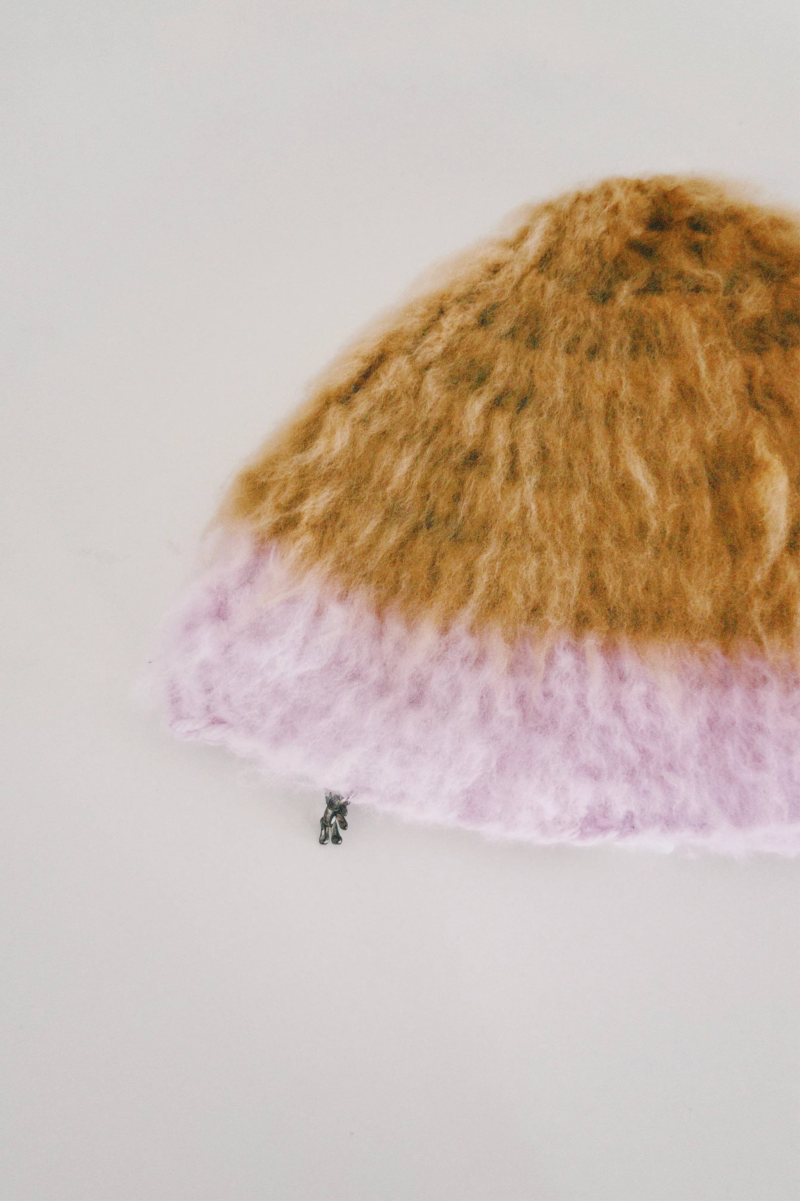 Brown and Pink Hat