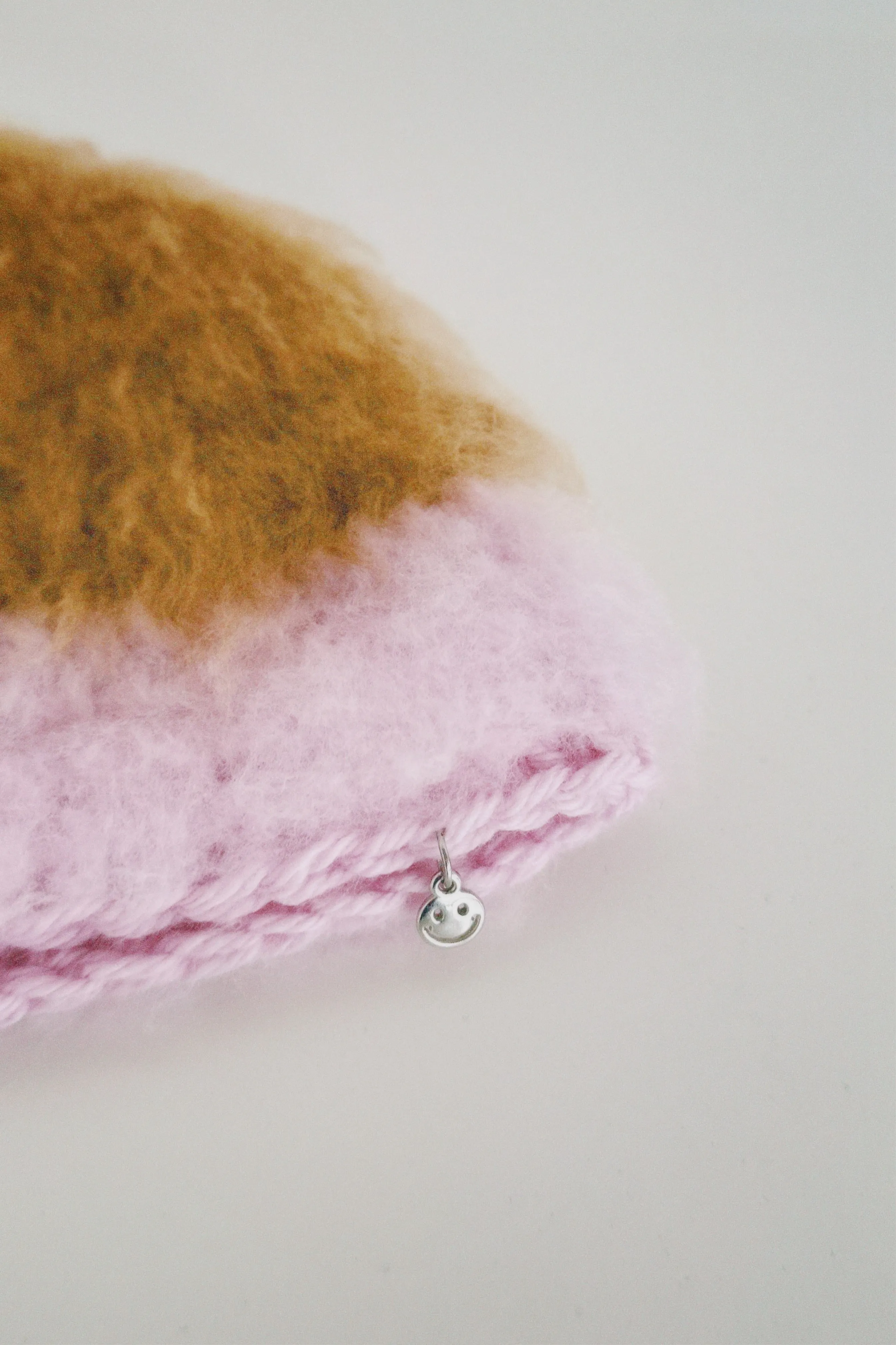 Brown and Pink Hat