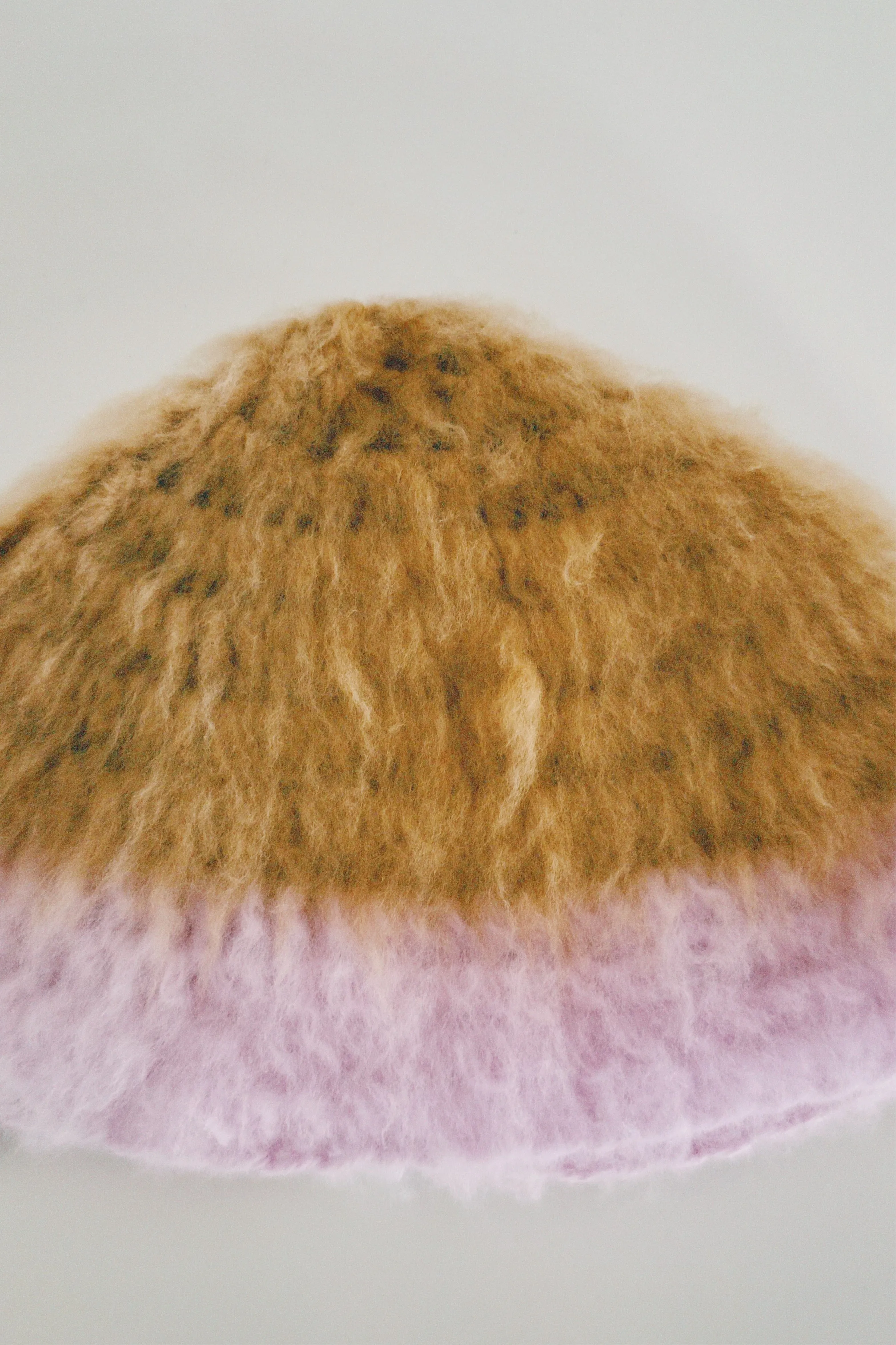 Brown and Pink Hat