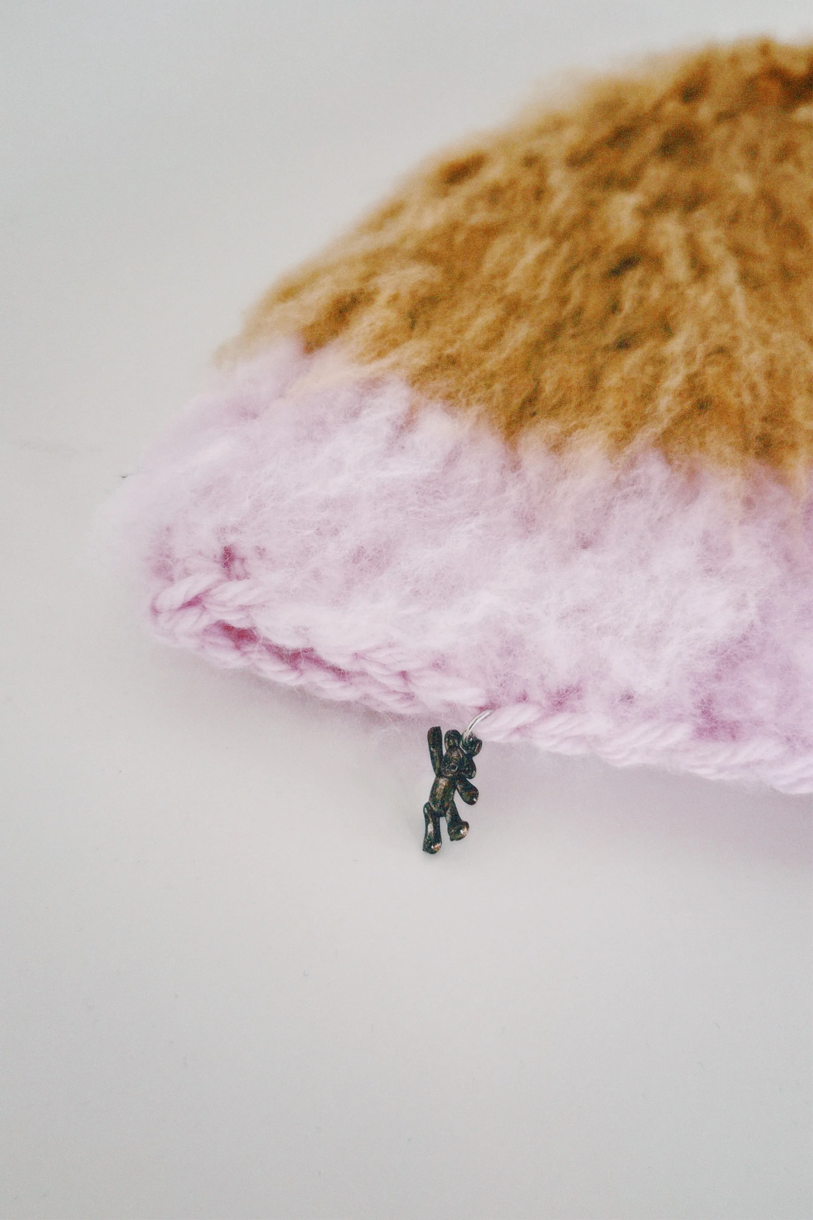 Brown and Pink Hat
