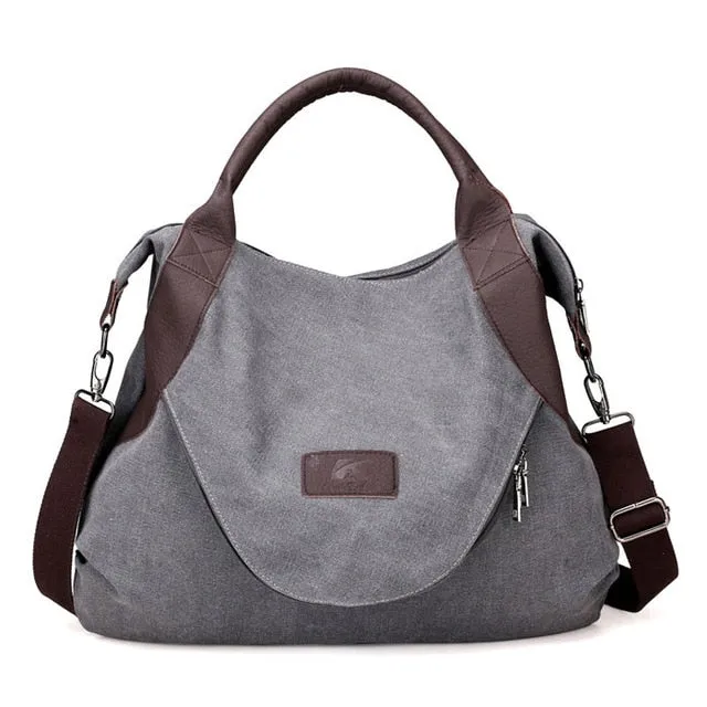 Canvas Shoulder Bag Tote Ladies Hand Bags