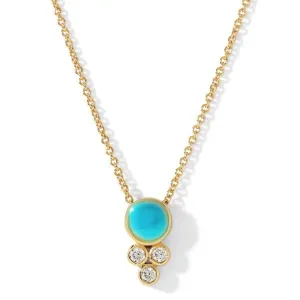 CAPRI TURQUOISE PENDANT NECKLACE - JOY DRAVECKY