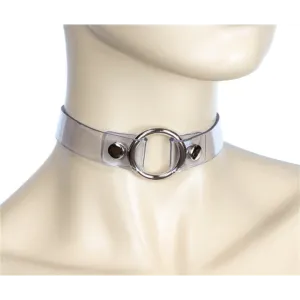 Clear Vinyl Choker with Ring