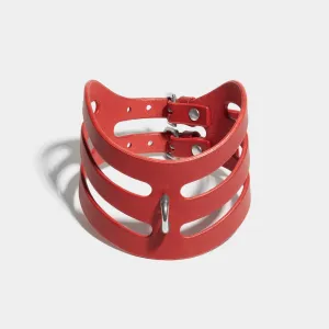 CUT OUT POSTURE COLLAR RED