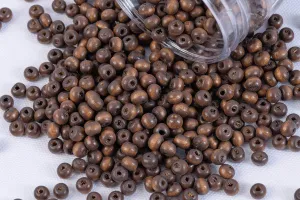 Dark Brown Round Wooden Beads