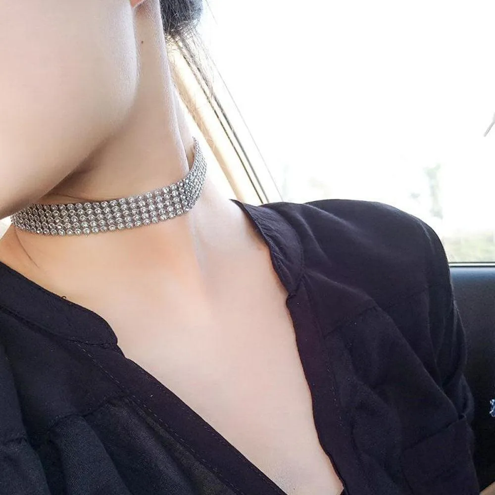 Dazzling Rhinestone Choker