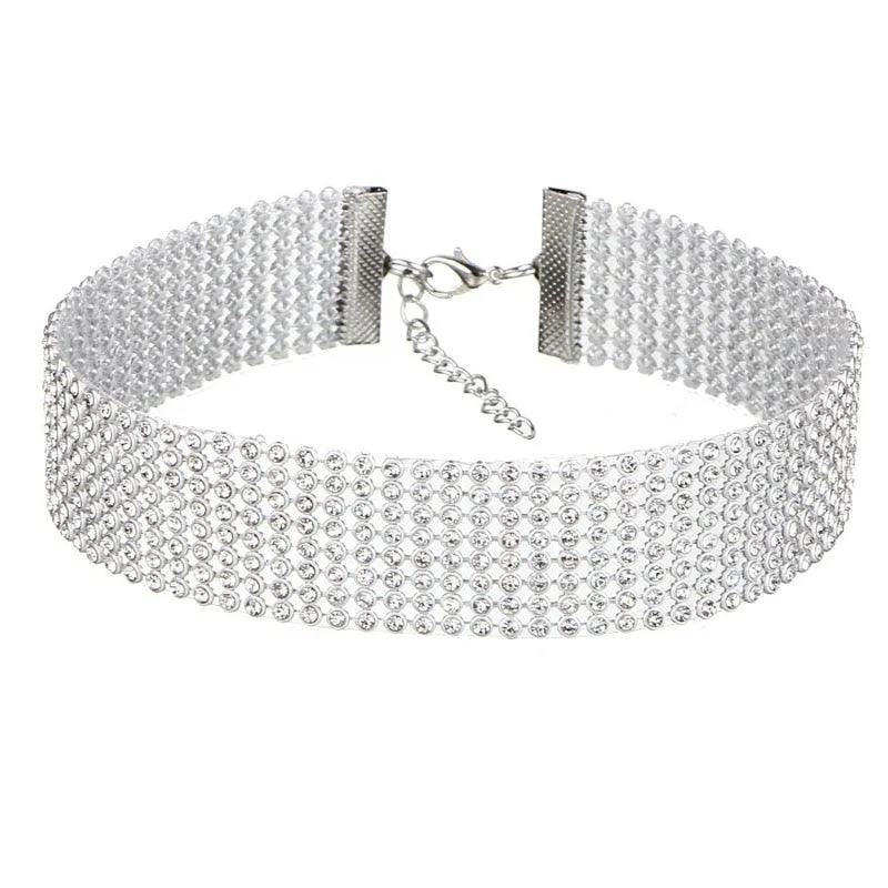 Dazzling Rhinestone Choker