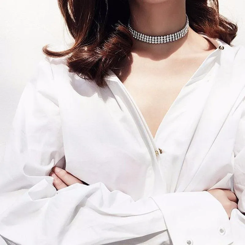 Dazzling Rhinestone Choker