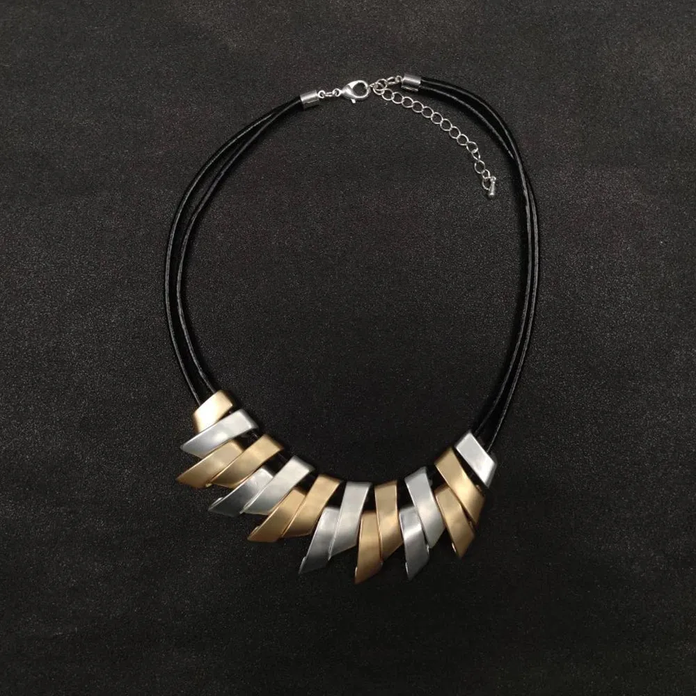 Fashion Women's Statement Suspension Pendants Collares Neck Chokers Necklace