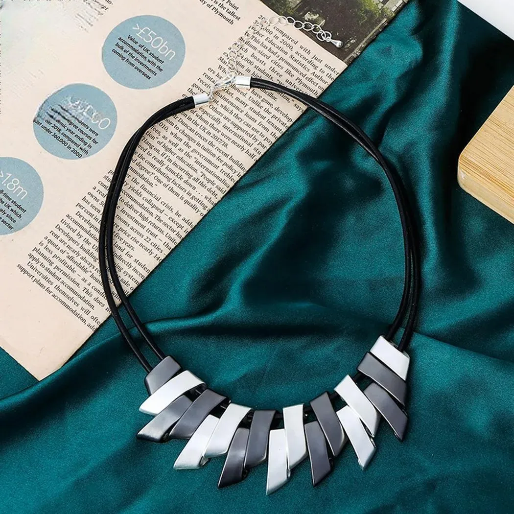 Fashion Women's Statement Suspension Pendants Collares Neck Chokers Necklace
