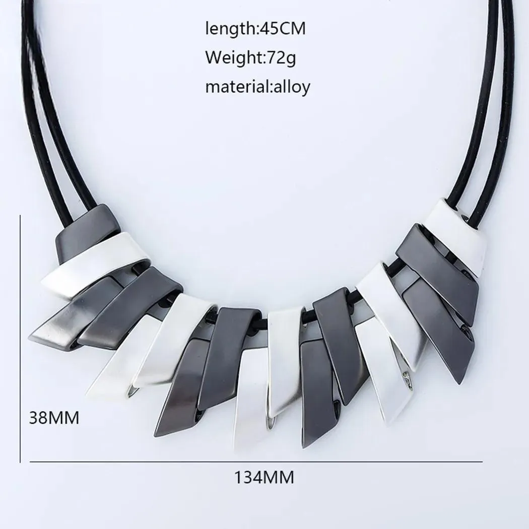 Fashion Women's Statement Suspension Pendants Collares Neck Chokers Necklace
