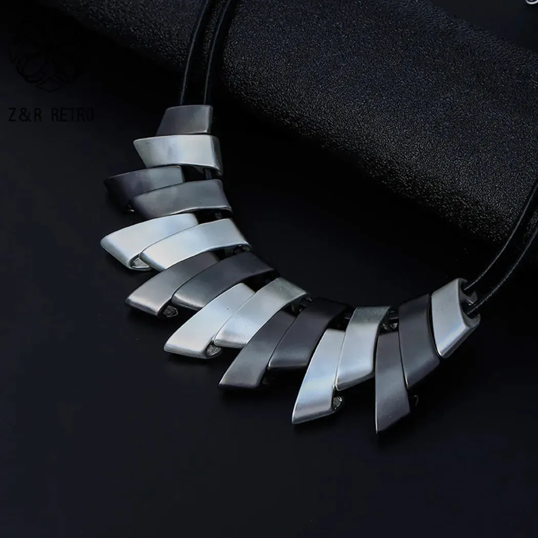 Fashion Women's Statement Suspension Pendants Collares Neck Chokers Necklace
