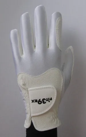 FIT39 Golf Glove Classic H White White