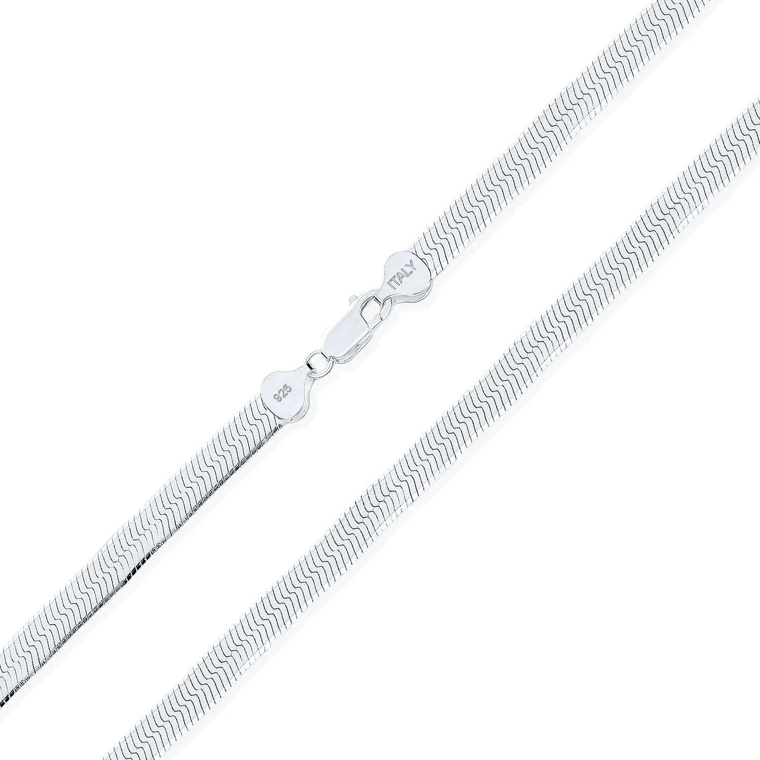 Flat Flexible 14k Gold Overlay Sterling Silver Chain Necklace Made in Italy 16-24"