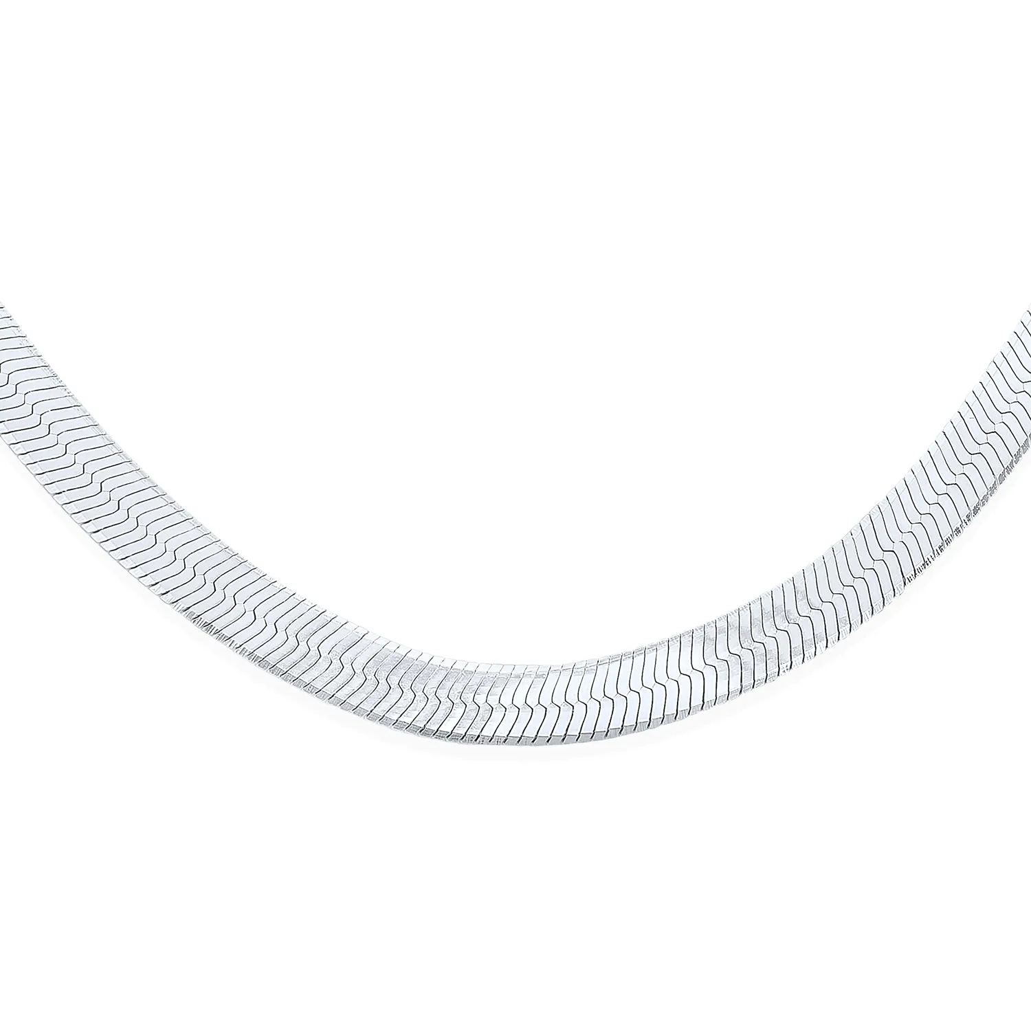 Flat Flexible 14k Gold Overlay Sterling Silver Chain Necklace Made in Italy 16-24"