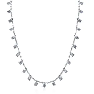 Full Star Moissanite Necklace for Women