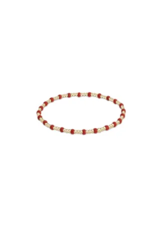 Gameday Hope Gold Sincerity Bracelet - Bright Red