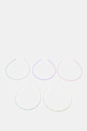 Girls Assorted Embellished Headband Set (Pack of 5)