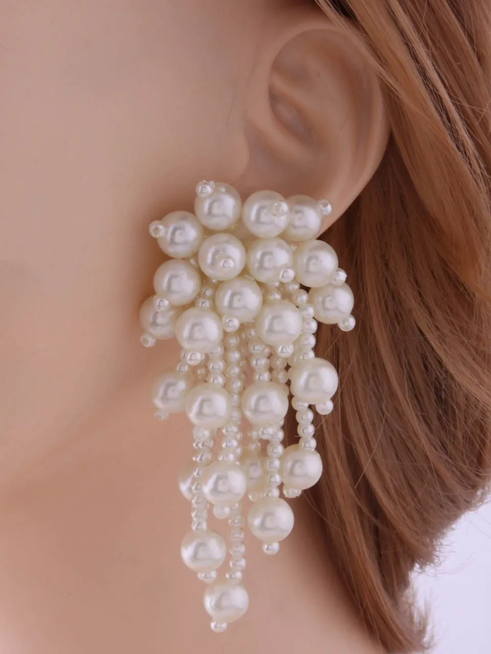 Gothic Trendy Pearl Chain Chokers Necklace For Women