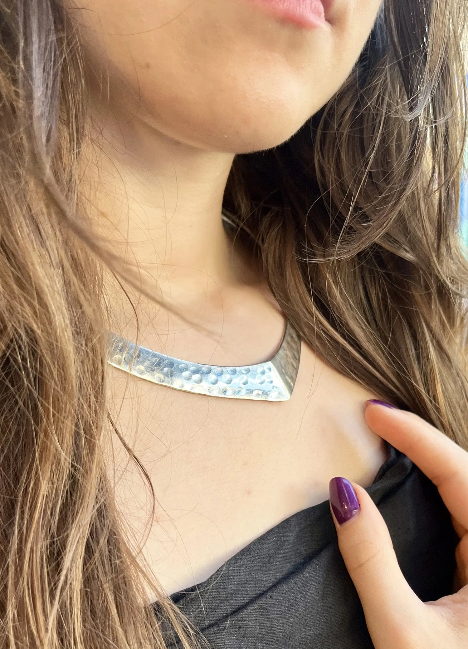 Hammered Collar Choker