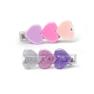 HEART CLIPS  SET OF 2