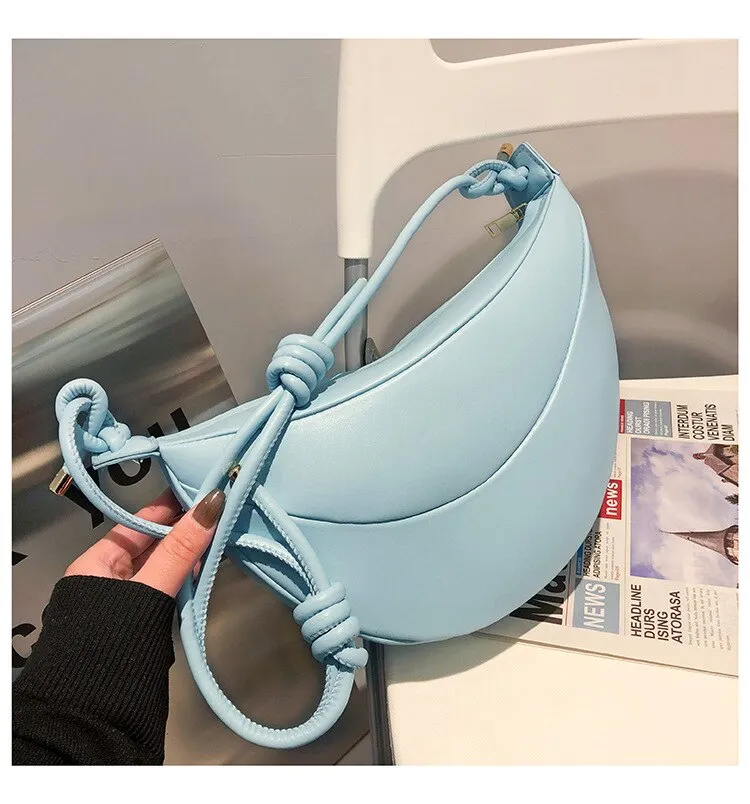 High Capacity Soft PU Leather Shoulder Bags for Women 2021 Branded Luxury White Crossbody Handbags Trending Hand Bag Purses