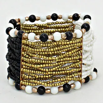 iLLASPARKZ Bohemian Seed Beaded Stretch Bracelet