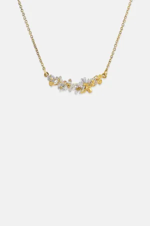 In-Line Garden Gathering Necklace with Itsy Bitsy Bee