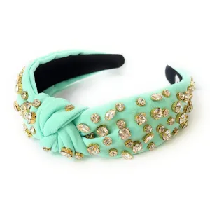Jade Jeweled Knotted Headband