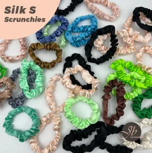 JBextension Multicolor Headbands, Colorful Silk S Scrunchies, Soft Elastic Hair Ties, Hair Styling Decorations, Hair Ropes for Women & Girls. 2 PCS