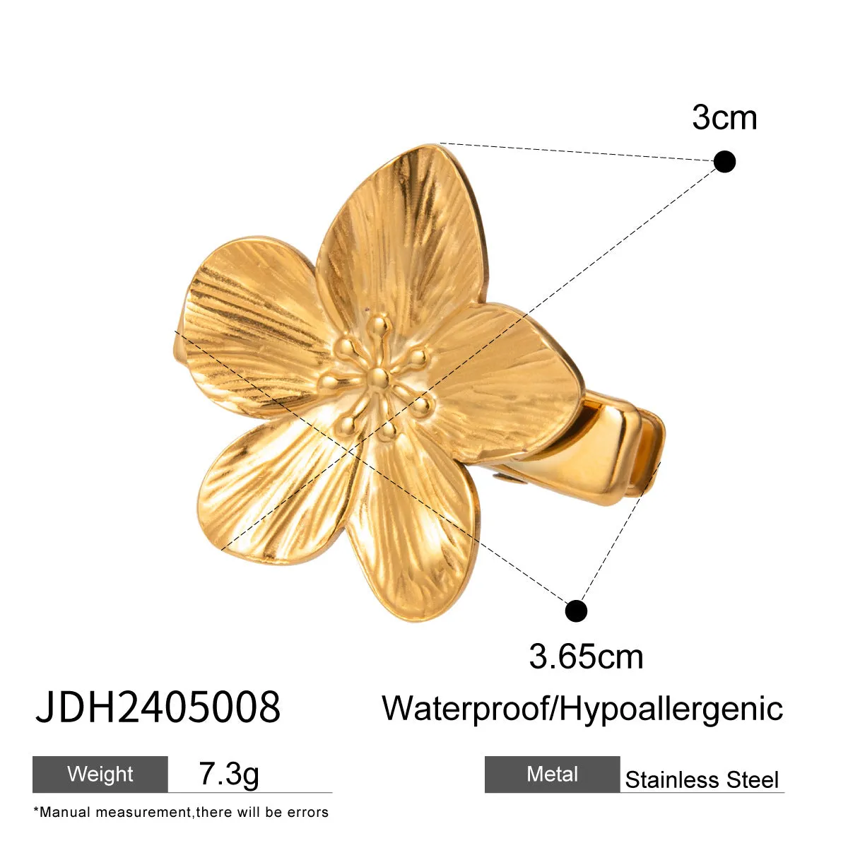 Just Lil Things Flower  Hair Clip jltc0046