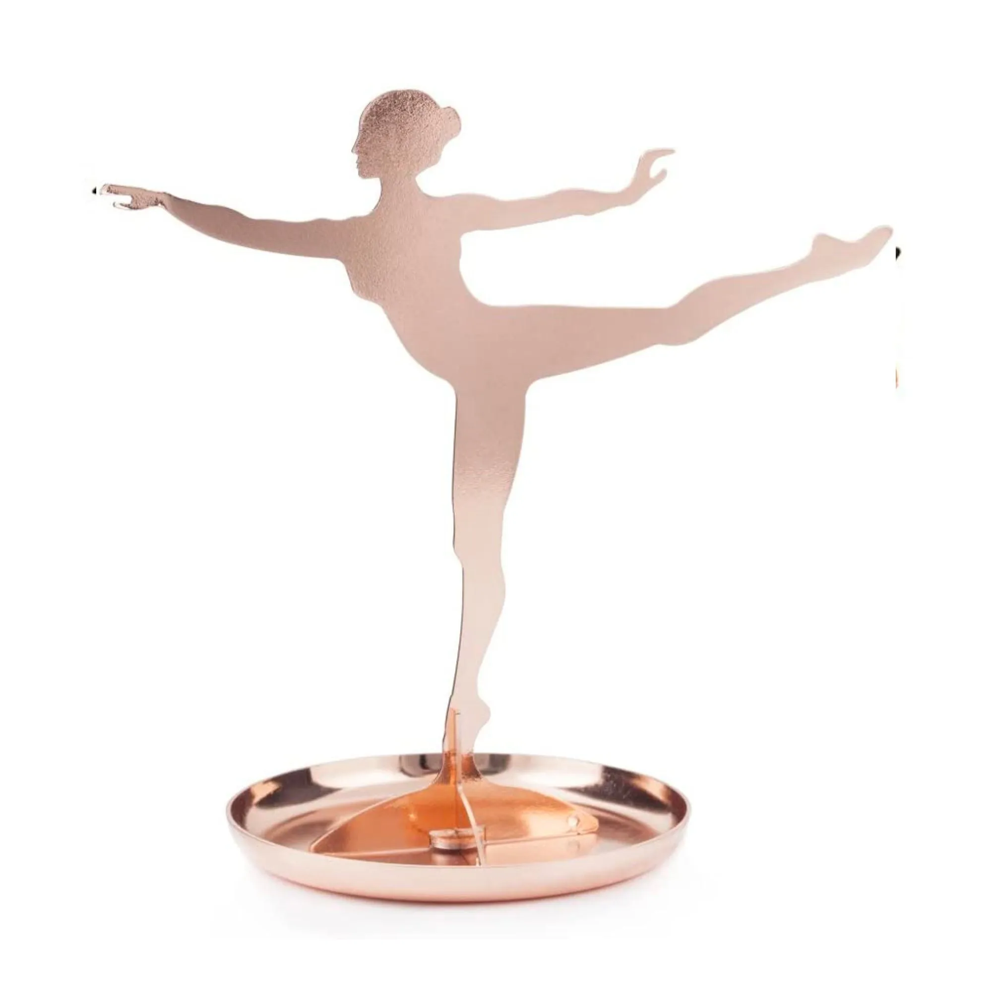 Kikkerland Ballerina Jewelry Stand , Copper