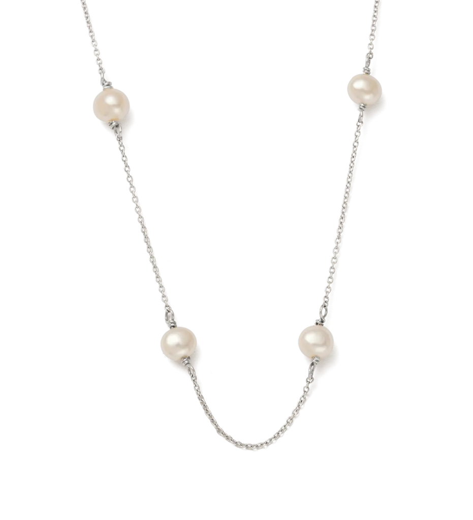 Kirstin Ash Moon Tide Pearl Necklace