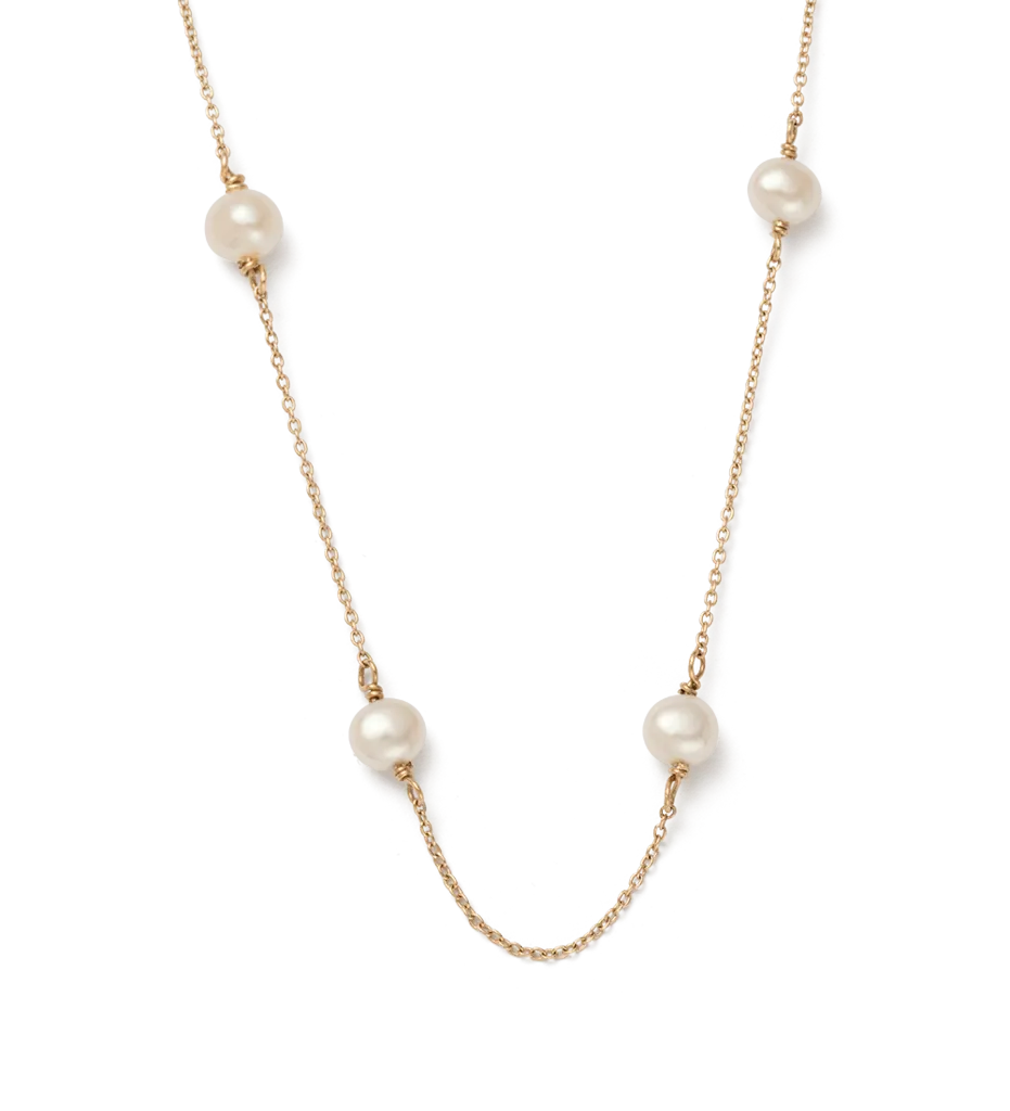 Kirstin Ash Moon Tide Pearl Necklace
