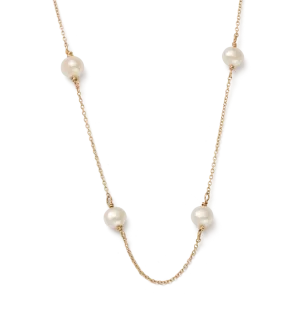 Kirstin Ash Moon Tide Pearl Necklace